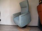NIEUWSTAAT Prominent sta-op relax fauteuil blauw / groen, Huis en Inrichting, Fauteuils, Metaal, 75 tot 100 cm, Ophalen of Verzenden