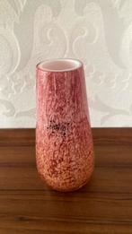 Design - Fidrio Holland glazen vaasje  - hoogte 14 cm, Overige materialen, Beige, Ophalen of Verzenden, Zo goed als nieuw