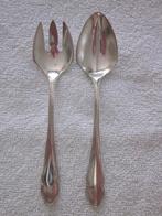 Wellner verzilverd mini salade couvert gemerkt 90  3., Antiek en Kunst, Antiek | Bestek, Ophalen of Verzenden