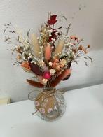 Vaasje met droogbloemen, Ophalen of Verzenden, Zo goed als nieuw