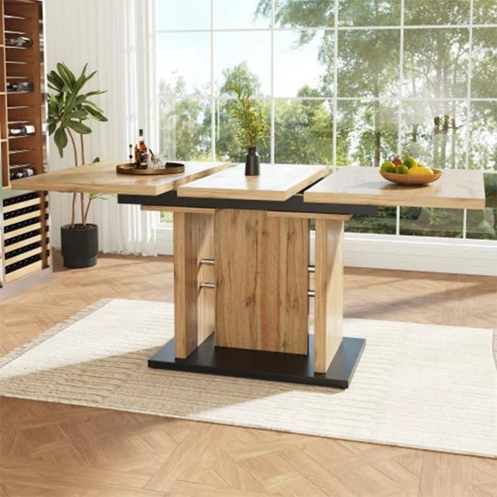 Uitschuifbare Eettafel - Telescopische Tafel 119-158,5 cm, Huis en Inrichting, Overige Huis en Inrichting, Nieuw, Verzenden