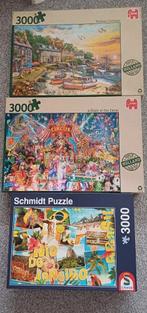 3 puzzels 3.000 stukjes: Circus, Brasil, Harbour Cottage, Ophalen of Verzenden, Meer dan 1500 stukjes, Zo goed als nieuw, Legpuzzel