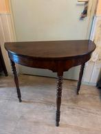 Antieke Console / Bijzet / Mahonie Houten Halve Maan Tafel., Antiek en Kunst, Antiek | Meubels | Tafels, Ophalen