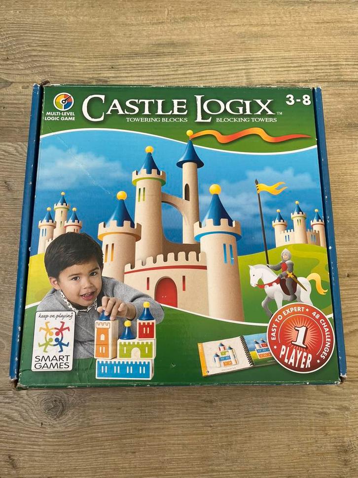 Smart games: Castle Logix, Hobby en Vrije tijd, Gezelschapsspellen | Overige, Gebruikt, Een of twee spelers, Ophalen of Verzenden