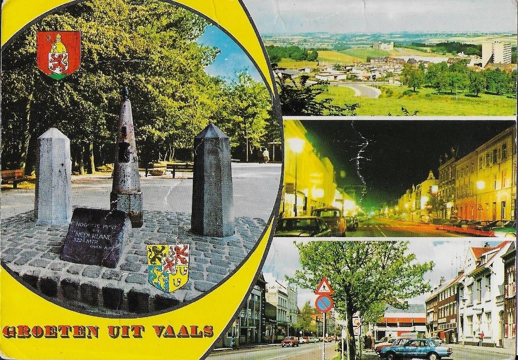 Kr945 Ongelopen ansichtkaart groeten uit vaals, Verzamelen, Ansichtkaarten | Nederland, Ophalen of Verzenden, 1980 tot heden, Gelopen