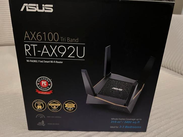 ASUS RT-AX92U Wifi 6 Mesh Router, Computers en Software, Routers en Modems, Zo goed als nieuw, Router, Ophalen