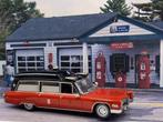 Cadillac Miller Meteor Ambulance Chicago FD, Ophalen of Verzenden, Zo goed als nieuw, Auto, Brekina
