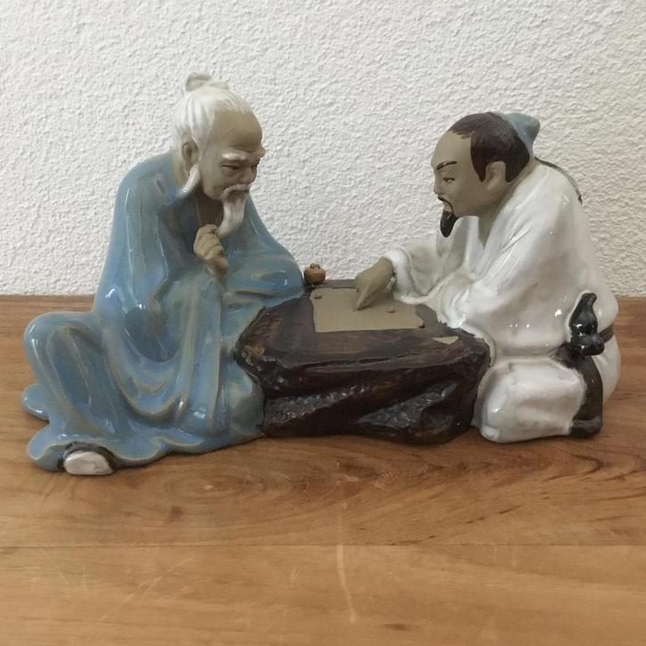Vintage Shiwan Mudman Chinees Keramiek Beeld Jaren 70, Verzamelen, Beelden en Beeldjes, Mens, Ophalen of Verzenden