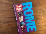 Rome Italie 214pg Wat&Hoe reisgids info tips kaarten, Ophalen of Verzenden, Zo goed als nieuw, Europa, Reisgids of -boek