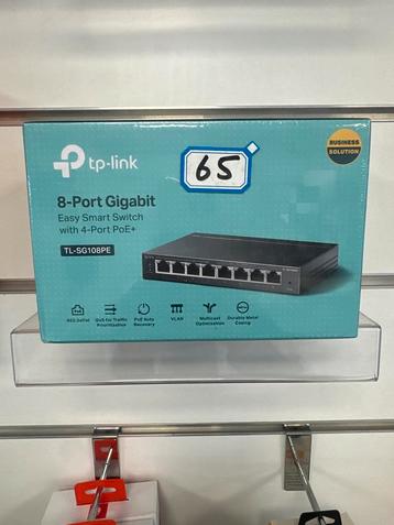 TP-Link 8-Port Gigabit PoE+ Switch TL-SG108PE beschikbaar voor biedingen