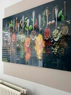 Glas schilderij, Ophalen of Verzenden, Zo goed als nieuw, Schilderij, 75 cm of meer