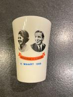 Herdenkingsbeker Beatrix & Claus 10-03-1966, Ophalen of Verzenden, Zo goed als nieuw, Nederland, Overige typen