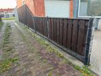 Grenen schutting met beton palen 12m, Ophalen, Zo goed als nieuw, IJzer, Tuinhek
