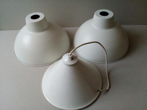 Lampenkappen.Vintage.Metaal/emaille.Wit.Pr.p/st.vanaf, Huis en Inrichting, Lampen | Lampenkappen, Zo goed als nieuw, Minder dan 25 cm