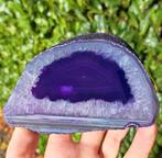 Paarse Agaatplak edelstenen schijf agaat edelsteen stenen, Ophalen of Verzenden