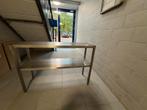 etagere brug rvs 100x30x70 cm + rvs plank, Huis en Inrichting, Tafels | Sidetables, Ophalen, 200 cm of meer, Zo goed als nieuw