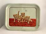 Dienblad blik poesjes kinderservies, Antiek en Kunst, Antiek | Speelgoed, Ophalen of Verzenden