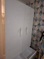 Witte kledingkast met lade en deuren, Huis en Inrichting, Ophalen, Gebruikt, 100 tot 150 cm, 150 tot 200 cm