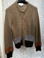 Gebreid damesvest L MUNTHE Bruin, zwart, grijs-zilver, roest, Kleding | Dames, Overige kleuren, Maat 42/44 (L), Ophalen of Verzenden