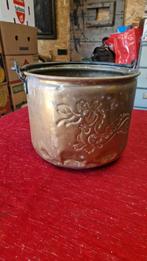 Koperen haardhout bak. Houtemmer, Antiek en Kunst, Antiek | Koper en Brons, Ophalen of Verzenden