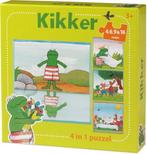 Vier puzzels van Kikker, Ophalen of Verzenden, Minder dan 10 stukjes, Zo goed als nieuw, 2 tot 4 jaar