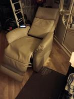 Comfortabele elektrische lederen relaxfauteuil, Huis en Inrichting, Fauteuils, Gebruikt, Minder dan 75 cm, Leer, Ophalen of Verzenden