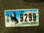 Kentekenplaat licenseplate Wyoming 3 USA, Verzenden, Gebruikt, Auto's