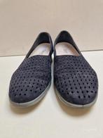 Blauw leren instappers van Ecco maat 41, Ophalen of Verzenden, Gedragen, Blauw, Instappers