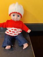 Amia babypop 30 cm met 8 sets kleren, Ophalen of Verzenden, Gebruikt, Babypop