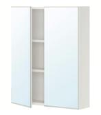 Ikea ENHET Spiegelkast met 2 deuren, wit, 60x17x75 cm, Ophalen, 50 tot 100 cm, Minder dan 25 cm, Minder dan 100 cm