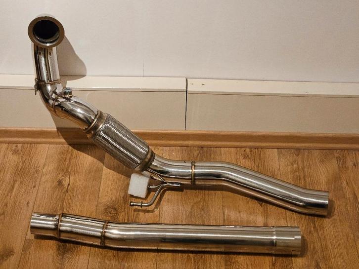 Uitlaat rvs downpipe 3 inch VOLKSWAGEN AUDI SEAT 2.0 TSI 4WD, Auto diversen, Tuning en Styling, Ophalen of Verzenden