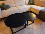 Twee zwarte salontafels 40 euro, Huis en Inrichting, Tafels | Salontafels, Ophalen, 50 tot 100 cm, Rond, 50 tot 100 cm
