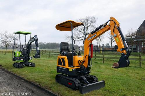 Mini graafmachine Minigraver CATERPIL zwenkarm KINGWAY, Zakelijke goederen, Machines en Bouw | Kranen en Graafmachines, Graafmachine
