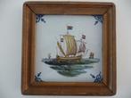 2 WANDTEGELS MAKKUM - OUD HOLLANDSCHE BOOT en MOLEN, Ophalen of Verzenden