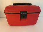 Beautycase Carlton rood, Sieraden, Tassen en Uiterlijk, Beautycases, Ophalen, Gebruikt, Met spiegeltje(s), Hardcase
