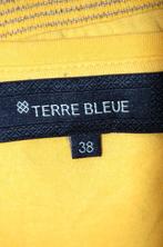 TERRE BLEUE viscose topje, shirt, top, geel, Mt. 38, Kleding | Dames, Tops, Maat 38/40 (M), Terre Bleue, Zo goed als nieuw, Korte mouw
