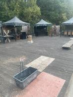 Tentvloeren vlonder zelf afbreken bieden, Tuin en Terras, Partytenten, Ophalen, Zo goed als nieuw, Minder dan 5 meter, Overige typen