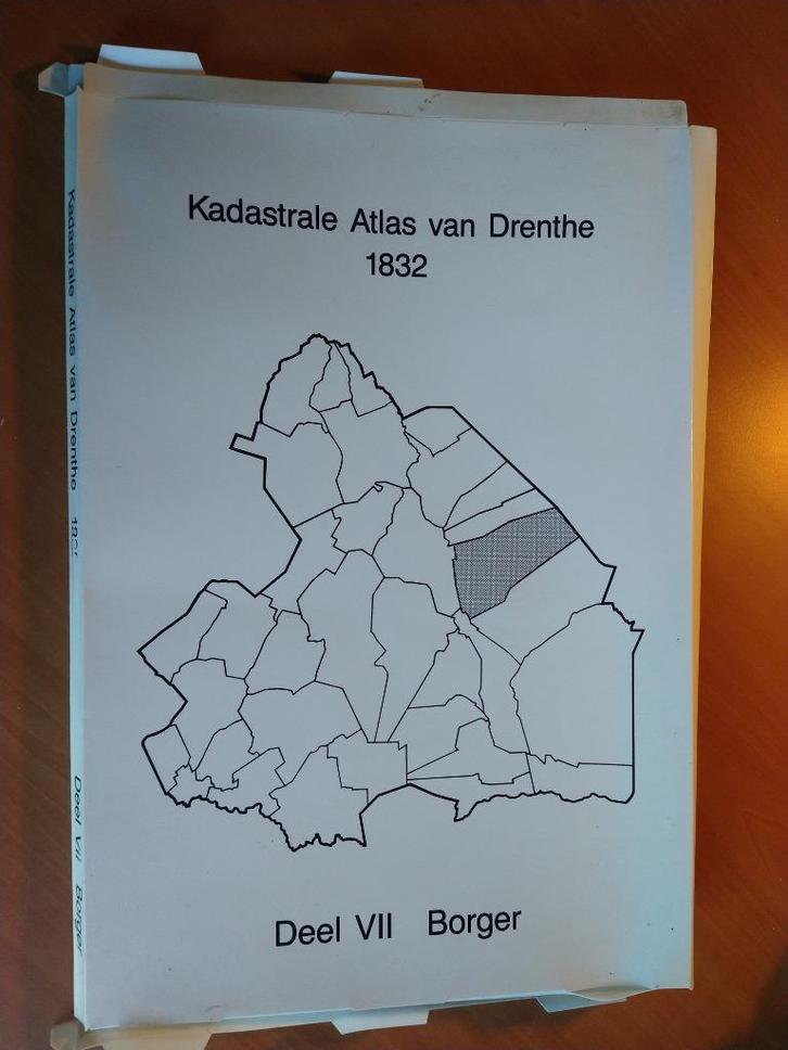 Kadastrale Atlas van Drenthe 1832. Deel VII Borger, Boeken, Atlassen en Landkaarten, Gelezen, Landkaart, Nederland, 1800 tot 2000