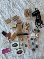 Stempel & Embossing Assortiment, Ophalen of Verzenden, Gebruikt, Houten stempel