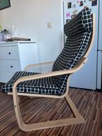Ikea Poang stoel, Huis en Inrichting, Stoelen, Ophalen, Zo goed als nieuw, Zwart, Eén