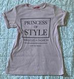 Roze shirt 158 met sparkles, Ophalen of Verzenden, Zo goed als nieuw, Korte mouw, Roze