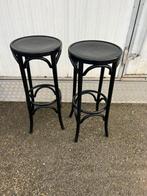 3 stuks houten Fameg bistro thonet krukken horeca mancave, Huis en Inrichting, Barkrukken, Ophalen, Met voetsteun, 60 tot 90 cm