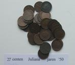 centen jaren 50, Ophalen of Verzenden, Koningin Juliana, 1 cent, Setje