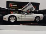 Chevrolet Corvette cabriolet white 1998 Bburago 1:18 KRD, Hobby en Vrije tijd, Modelauto's | 1:18, Ophalen of Verzenden, Bburago