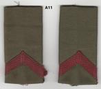 set rangen epauletten Soldaat 2e klasse (A11), Verzamelen, Militaria | Algemeen, Ophalen of Verzenden, Landmacht, Nederland, Embleem of Badge