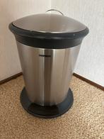 Leifheit Pedaalemmer - RVS, Huis en Inrichting, Woonaccessoires | Prullenbakken, Gebruikt, Met pedaal, 50 tot 75 cm, Ophalen of Verzenden