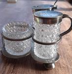 Antiek peper en zout stel, Ophalen of Verzenden, Zilver