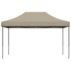 Partytent inklapbaar pop-up 440x292x315 cm taupe, Opvouwbaar, Partytent, Minder dan 4 meter, Nieuw