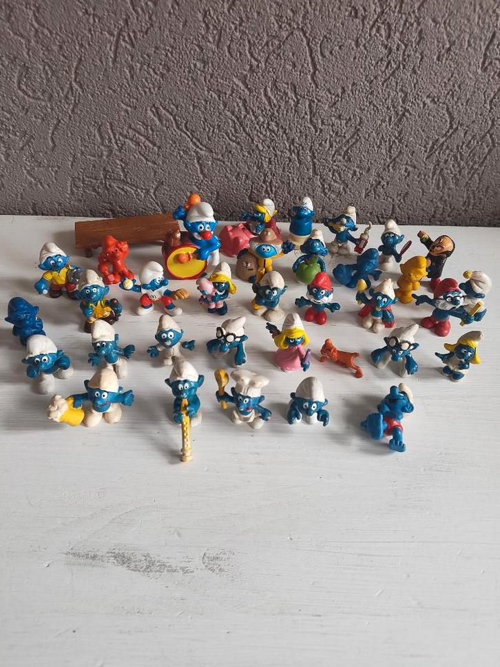 Smurfen e.a. b, Verzamelen, Smurfen, Gebruikt, Poppetje, Figuurtje of Knuffel, Verschillende Smurfen, Ophalen of Verzenden