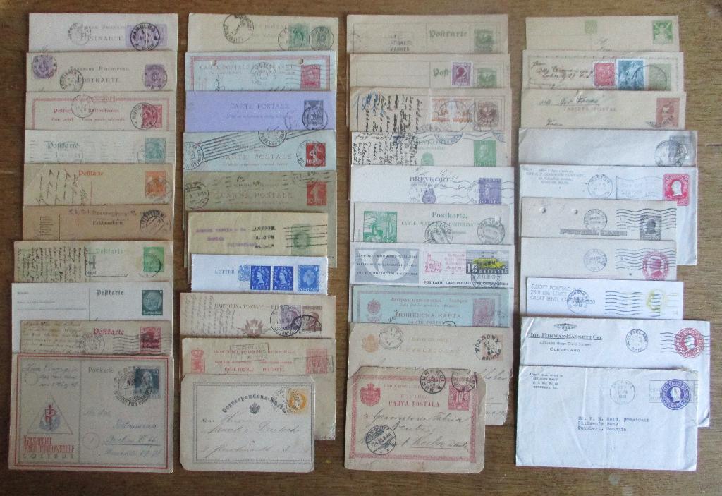 Postwaardestukken wereld 40 stuks, Ophalen of Verzenden, Envelop